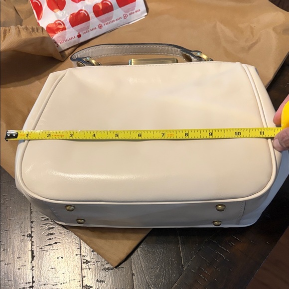 Patricia Nash Cream Satchel Bag - Picture 12 of 13